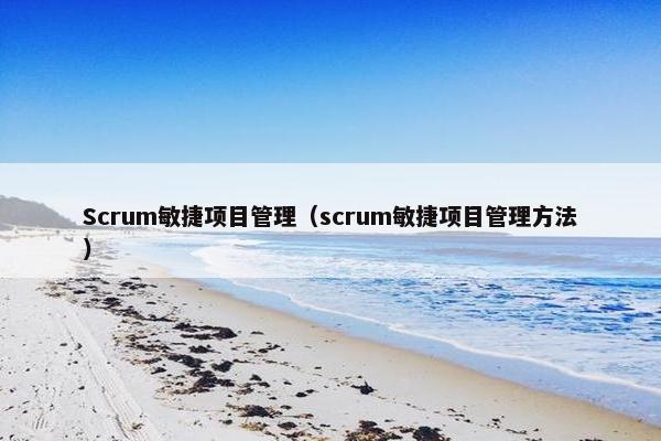 Scrum敏捷项目管理（scrum敏捷项目管理方法）