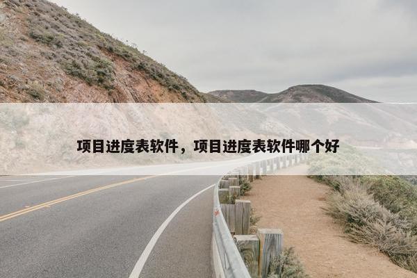 项目进度表软件，项目进度表软件哪个好