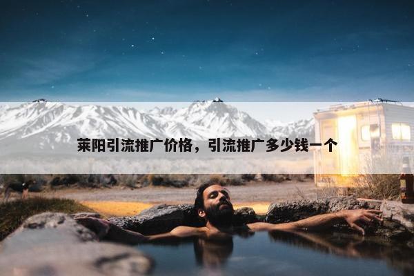 莱阳引流推广价格，引流推广多少钱一个