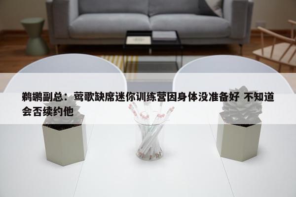 鹈鹕副总：莺歌缺席迷你训练营因身体没准备好 不知道会否续约他